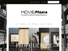 Tablet Screenshot of moviemaniaonline.co.uk